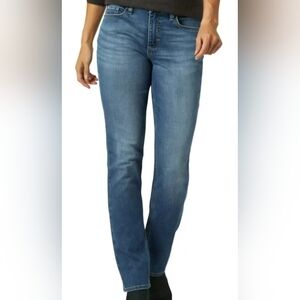 Sz 12 Straight Leg Mid Rise Riders By Lee Jeans